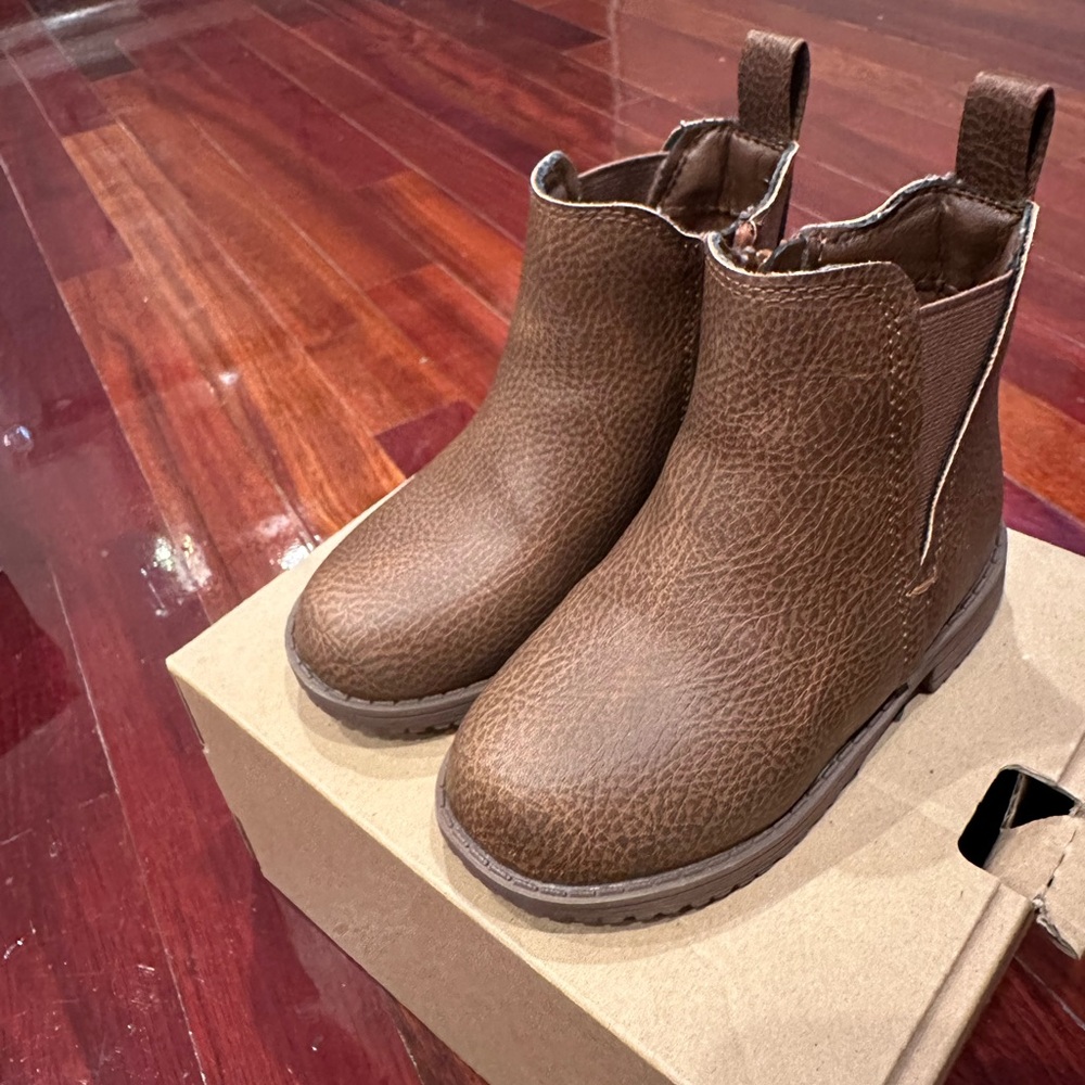 Brown Kids Boots